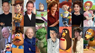 Toy Story 1-3 Voice Actors Behind The Scenes Side By Side Comparison