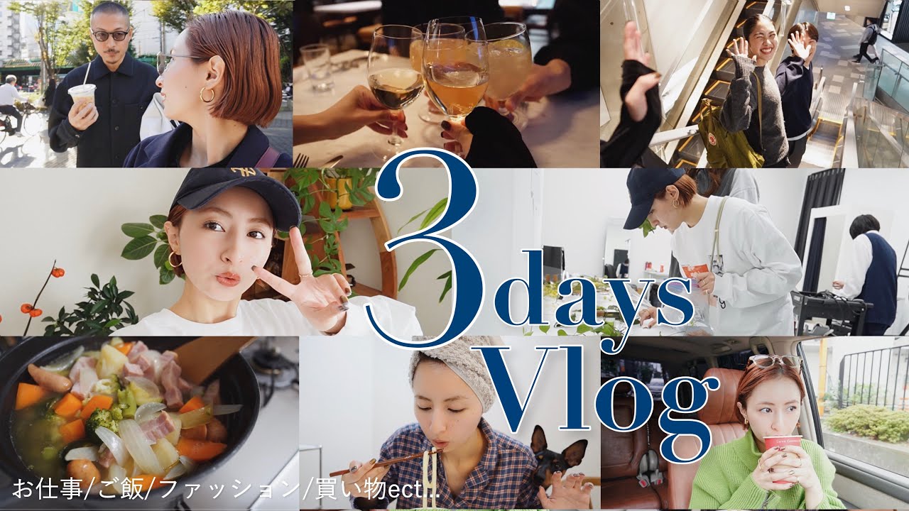 3日間Vlog : お仕事したり,ご飯したり,買い物したり,カフェしたり...色々あった3日間の記録🫶🏻