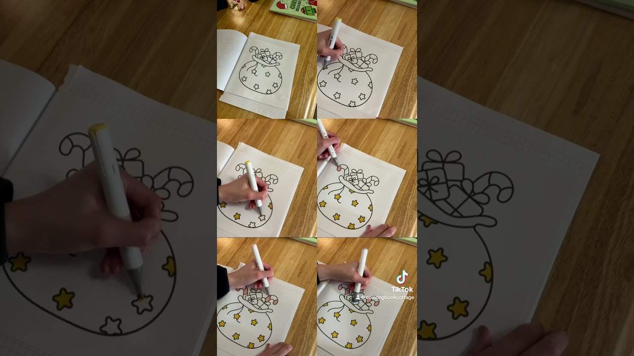 Santa’s pastel sack of presents 