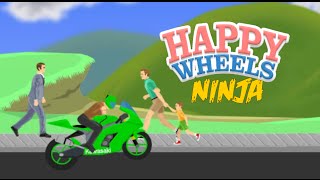 NINJA BIKE ON EM! [HAPPY WHEELS MADNESS]