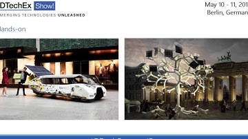 IDTechEx Show! overview, May 10 - 11, 2017 | Berlin, Germany