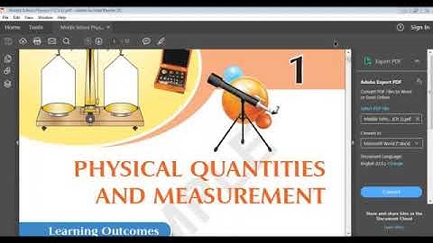ICSE class 7 physical quantities and measurements