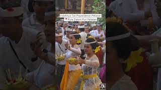 Ada penari lanangnya 😍 papendetan Peliatan Pura Dalem Puri Peliatan #bali 
