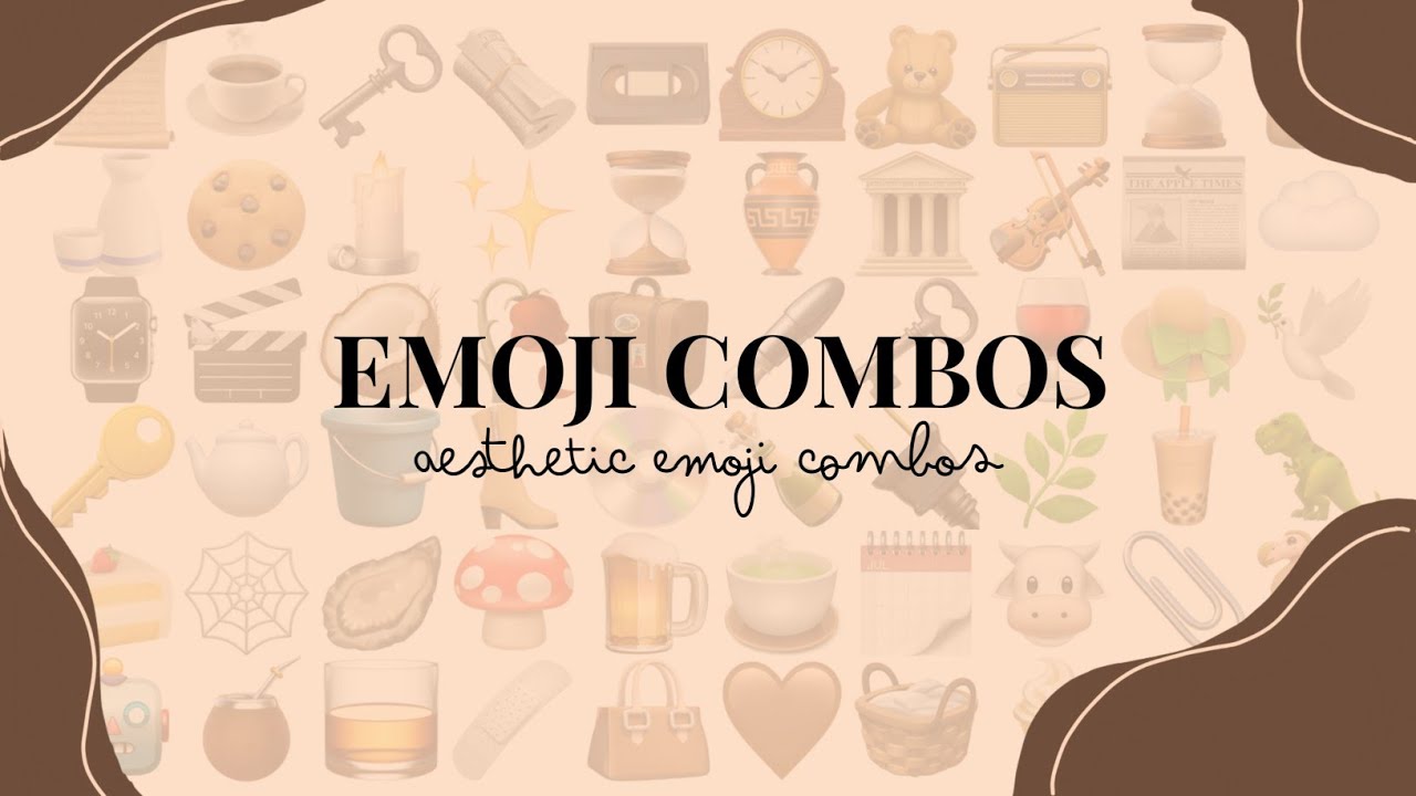 Aesthetic Emoji Combinations ┊???????????? - YouTube