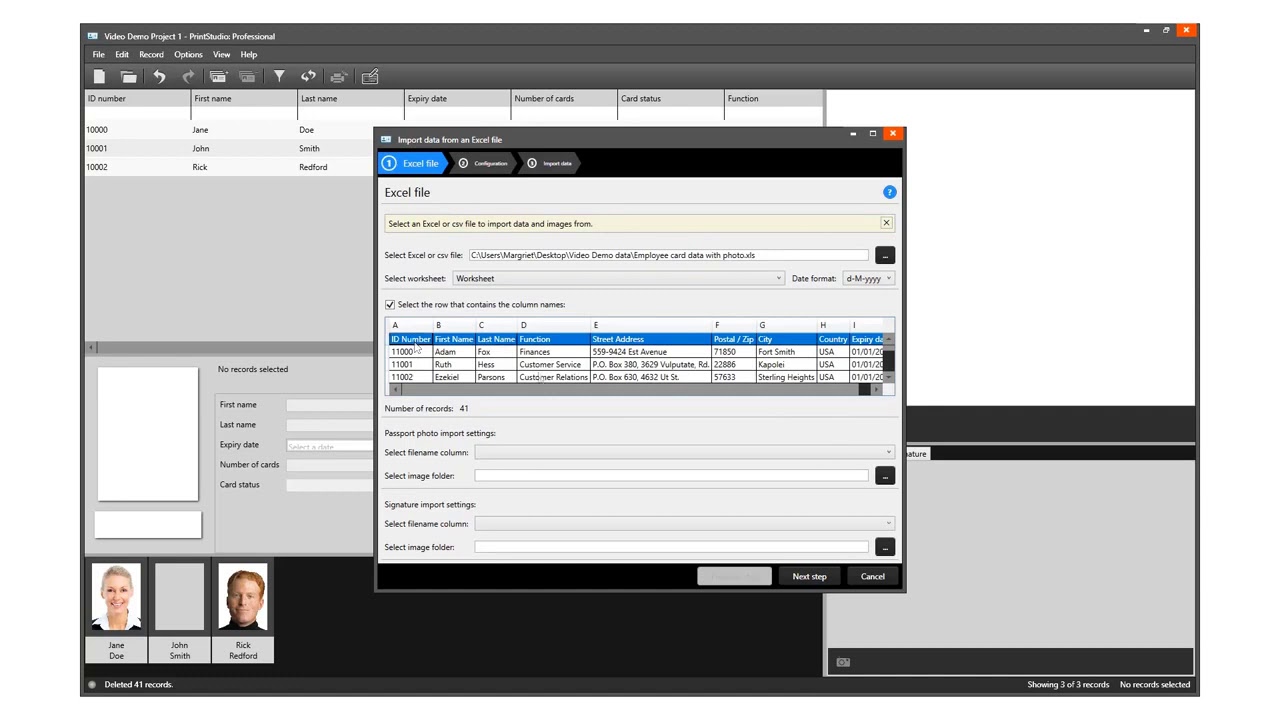 PrintStudio Cómo importar datos