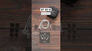 beyerdynamic DT 30 IE unboxing: Pro in-ear monitoring with precise sound for live performance.