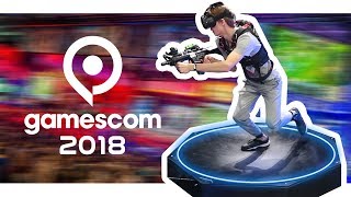 VR БЕГОВАЯ ДОРОЖКА, ТАКТИЛЬНЫЙ КОСТЮМ И ДР. | Gamescom 2018