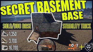 Secret BASEMENT Base - Stability Trick - Solo/Duo Rust Base - Building 3.0