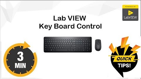 LabVIEW Keyboard control
