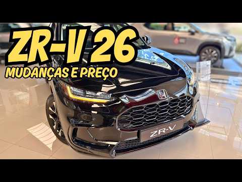 NOVO HONDA ZR V 2026: Tem mudanças SUTIS e PREÇO 215 mil