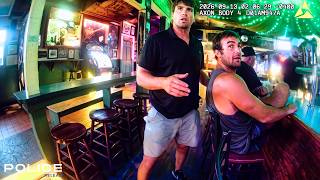 Bar Bully Gets Instantly Shut Down By No-Nonsense Cops