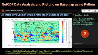 NetCDF Data Analysis and Plotting on Map using Python : An Interactive Video Tutorial