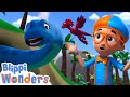 Blippi Meets A Tiny Dinosaur! | Blippi Wonders Magic Stories and Adventures for Kids | Moonbug Kids