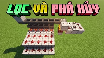Cách Lọc Và Hủy Đồ Cho Máy Farm trong Minecraft.