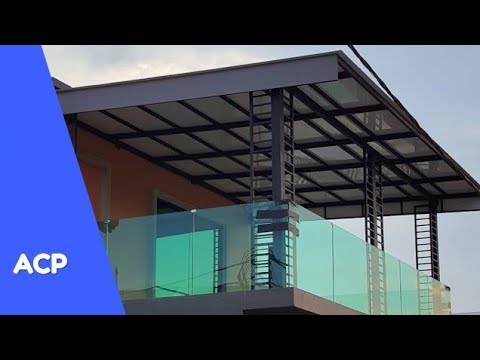 Pemasangan atap  ACP pada balkoni  YouTube