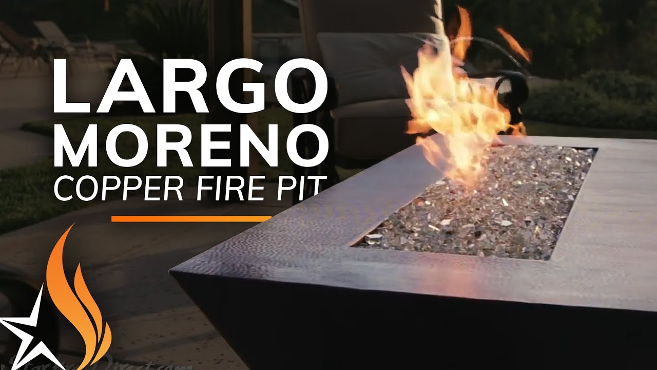 The Largo Moreno Hammered Copper Fire Pit by Starfire Direct