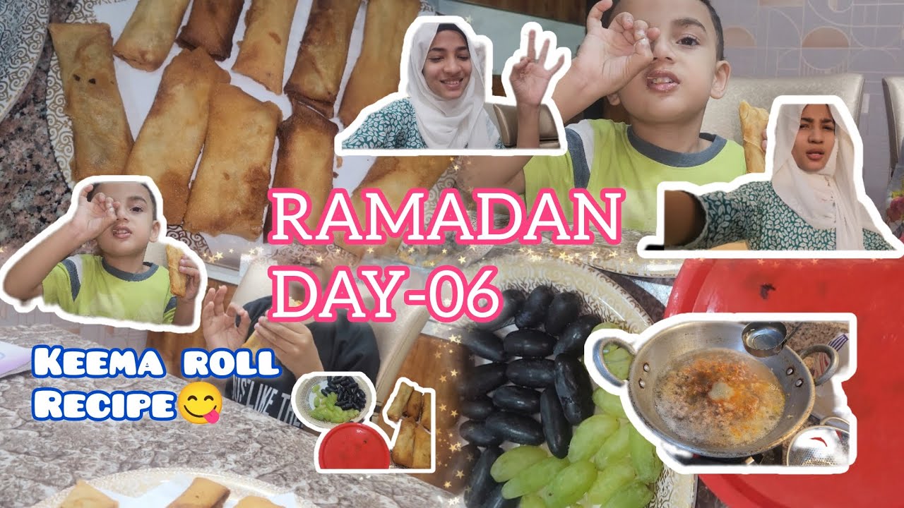 RAMADAN DAY-06✨️🌙|| KEEMA ROLL RECIPE😋|| THEZLKTRIO 