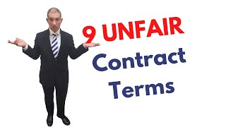 9 Unfair Contract Terms