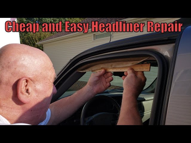 How To Fix Sagging Headliner using Spray Adhesive 