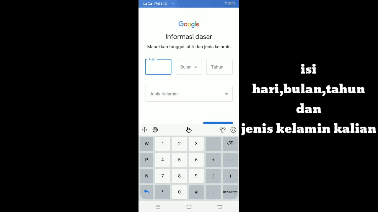 Cara Membuat Akun Google Di Hp Vivo Youtube