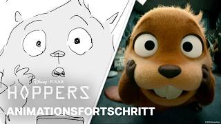 Hoppers Animationsfortschritt | Mabel Beaver entkommt dem Labor