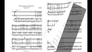 The Virgin Mary Had A Baby Boy (SATB choir and piano) Arr. Senior