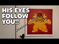 This Painting of Bowser Watches You! (Using an Optical Illusion!!)