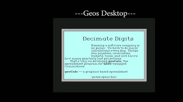 Pc Vs C64 -  Geos Desktop C64