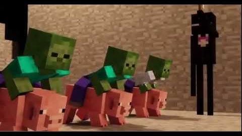 pig racing minecraft animation