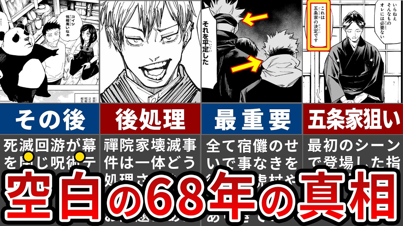 【呪術廻戦モジュロ】宿儺戦後に呪術界はこうなりました…呪術廻戦からモジュロまでの空白の68年を徹底考察【ゆっくり解説】