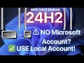 How to Use Local Account During Windows 11 Setup (24H2) No Microsoft Account Needed