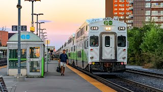 Reactivated Cab 248! GO 3033 Pulls into and Departs Bloor with 248/612