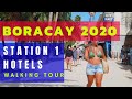 Complete BORACAY Station 1 Hotels | Boracay Island Philippines Beachfront Hotels Walking Tour 2020