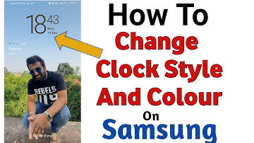 How To Change Clock Style On Samsung A30s , Samsung Mobile Change Clock Style On Samsung, One Ui 3