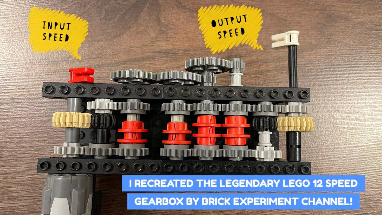 ⁣I Recreated the Legendary LEGO 12 Speed Gearbox by Brick Experiment Channel!