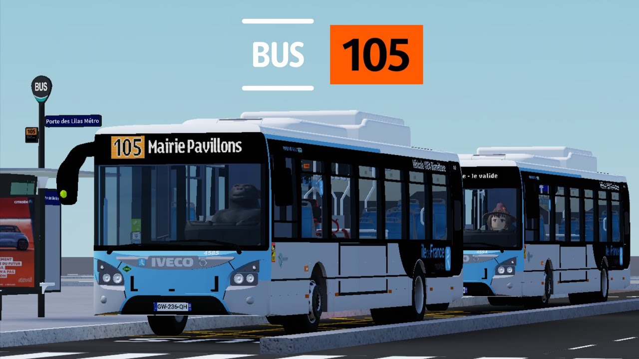 Trailer | Bus 105 RATP - Roblox