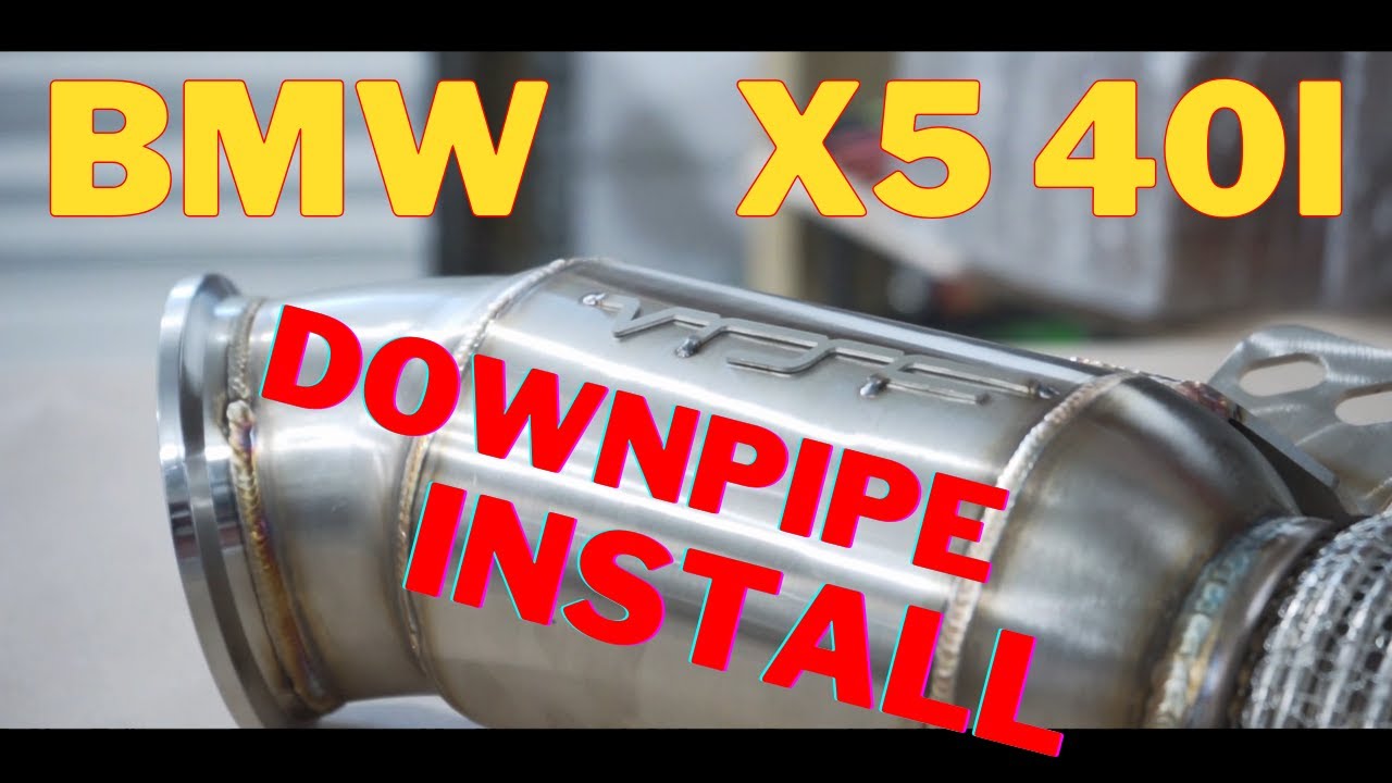 2020 BMW X5 40I DOWNPIPE INSTALL - YouTube