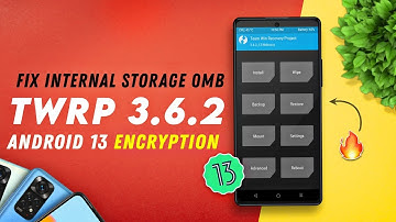 TWRP 3.6.2 for Redmi Note 10 Pro | Android 13 Fully Encryption Supported | Fix Internal Storage 0MB