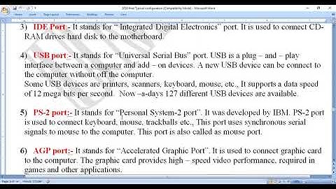 TYPICAL CONFIGURATION OF COMPUTER 5         2nd PUC