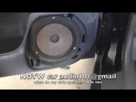 1996-2000 Honda Civic speakers look 