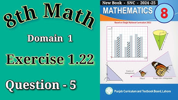 8th Class Math Exercise 1.22 Question 5 || Class 8 Math Exercise 1.22 Question number 5