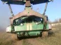Big Bulldozer Working on Russian roads