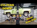 FIRST BURNOUT AND BED REMOVAL C10 Truck Build - Ep: 4