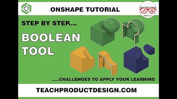 Onshape Tutorial. What is the BOOLEAN feature? How to use it? Step by step guide.