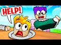 Can We Beat ROBLOX EAT ME...!? (2-PLAYER TEAMWORK OBBY!)