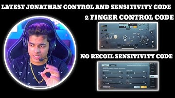 LATEST JONATHAN CONTROL CODE AND SENSITIVITY CODE BGMI#jonathan 2 FINGER CONTROL AND SENSITIVITY COD