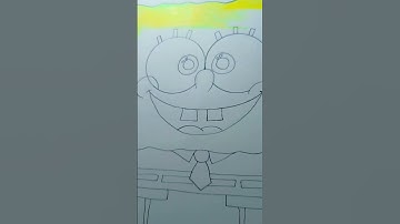 How to draw spongebob squarepants drawing #viralshorts#shortsvideo#art#shorts#shortsfeed#drawing