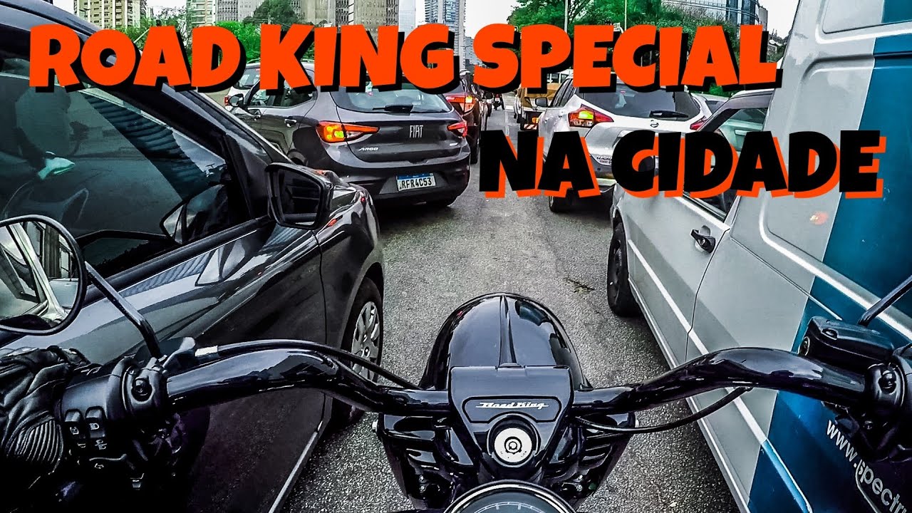 Teste Ride Avaliação - Harley Davidson Road King Special na cidade 