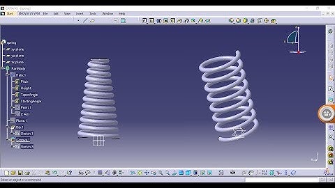 CATIA tutorial | Make a helical/conical spring in 3 minutes !