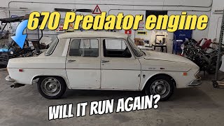 S4 E16. winter is over and The 670 V twin Predator powered  Renault is back!  will it run?